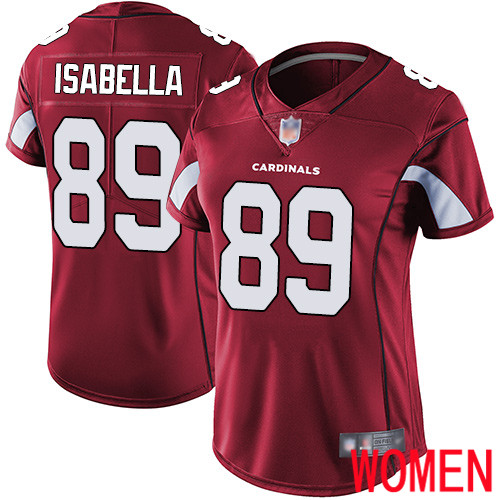 Arizona Cardinals Limited Red Women Andy Isabella Home Jersey NFL Football #89 Vapor Untouchable